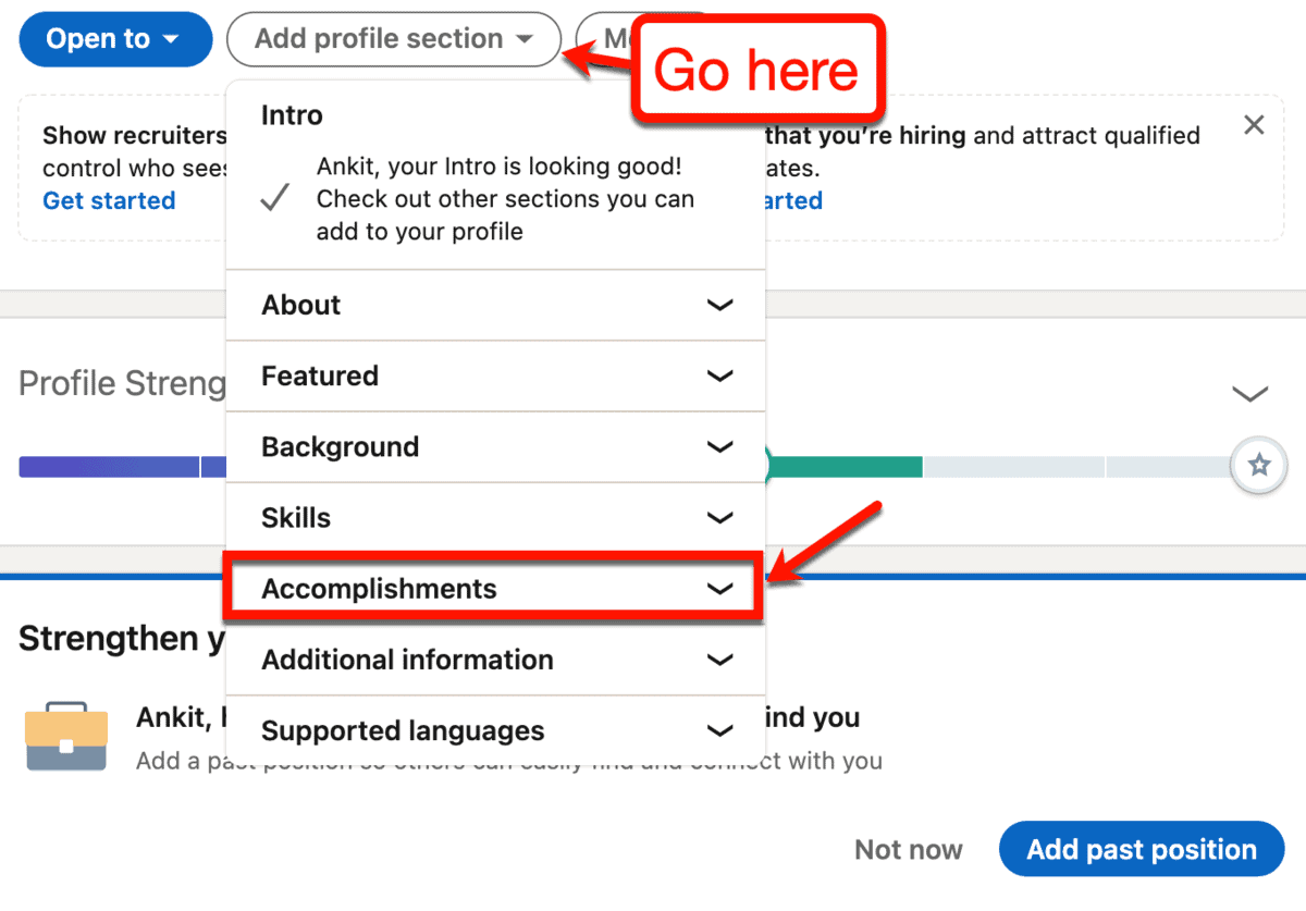 How to add a promotion on LinkedIn